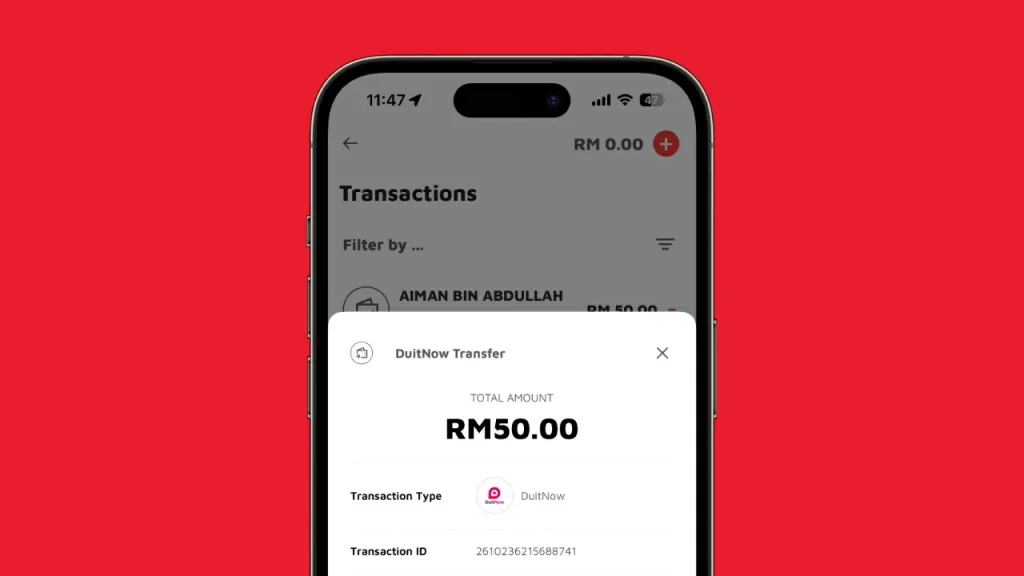 transfer duit boost ke bank